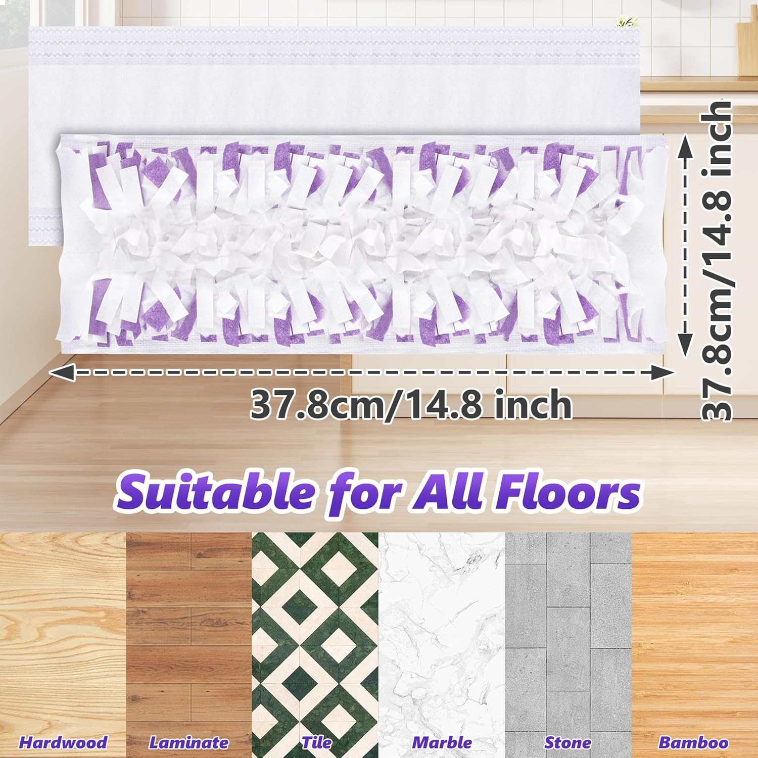 9 Count Swiffer PowerMop Refill Pads - Unscented Safe for All Floors