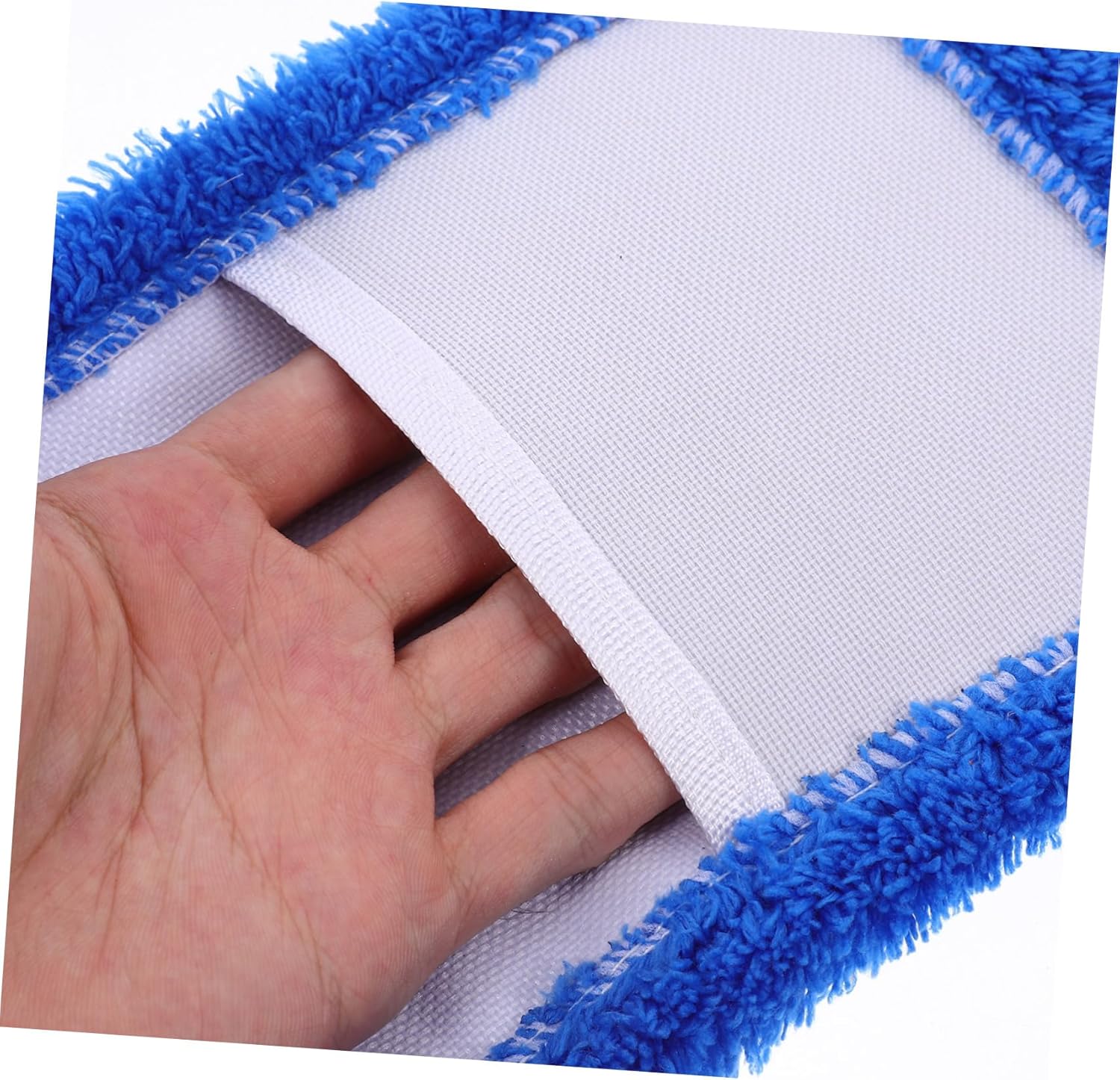 Minkissy 4PCS Coral Fleece Mop Pads Reusable