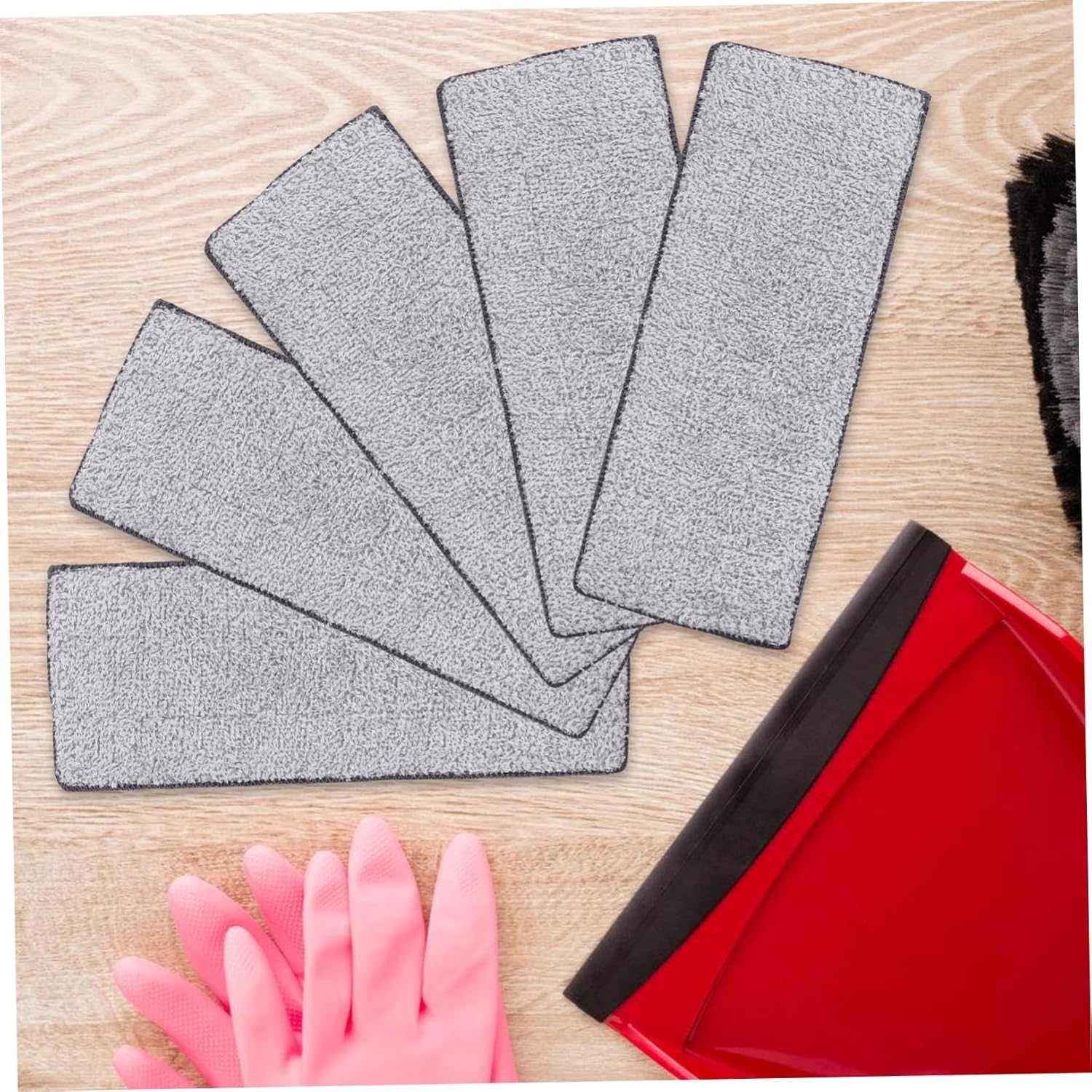 10pcs Reusable Microfiber Mop Pads for Home Cleaning