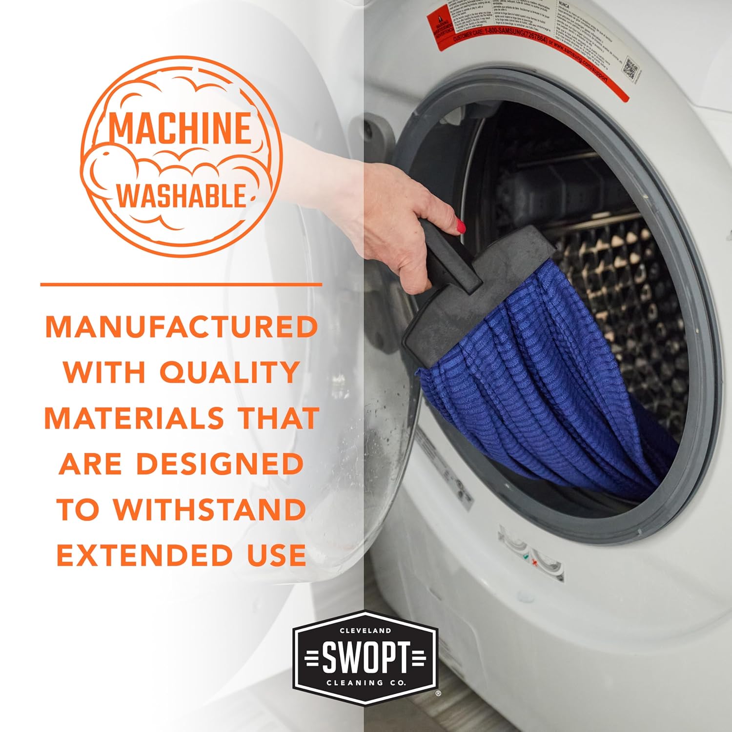 SWOPT Microfiber Wet Mop With 60 Handle