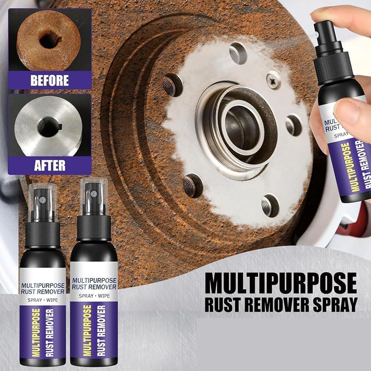 Multipurpose Rust Remover Spray 3pcs 30ml