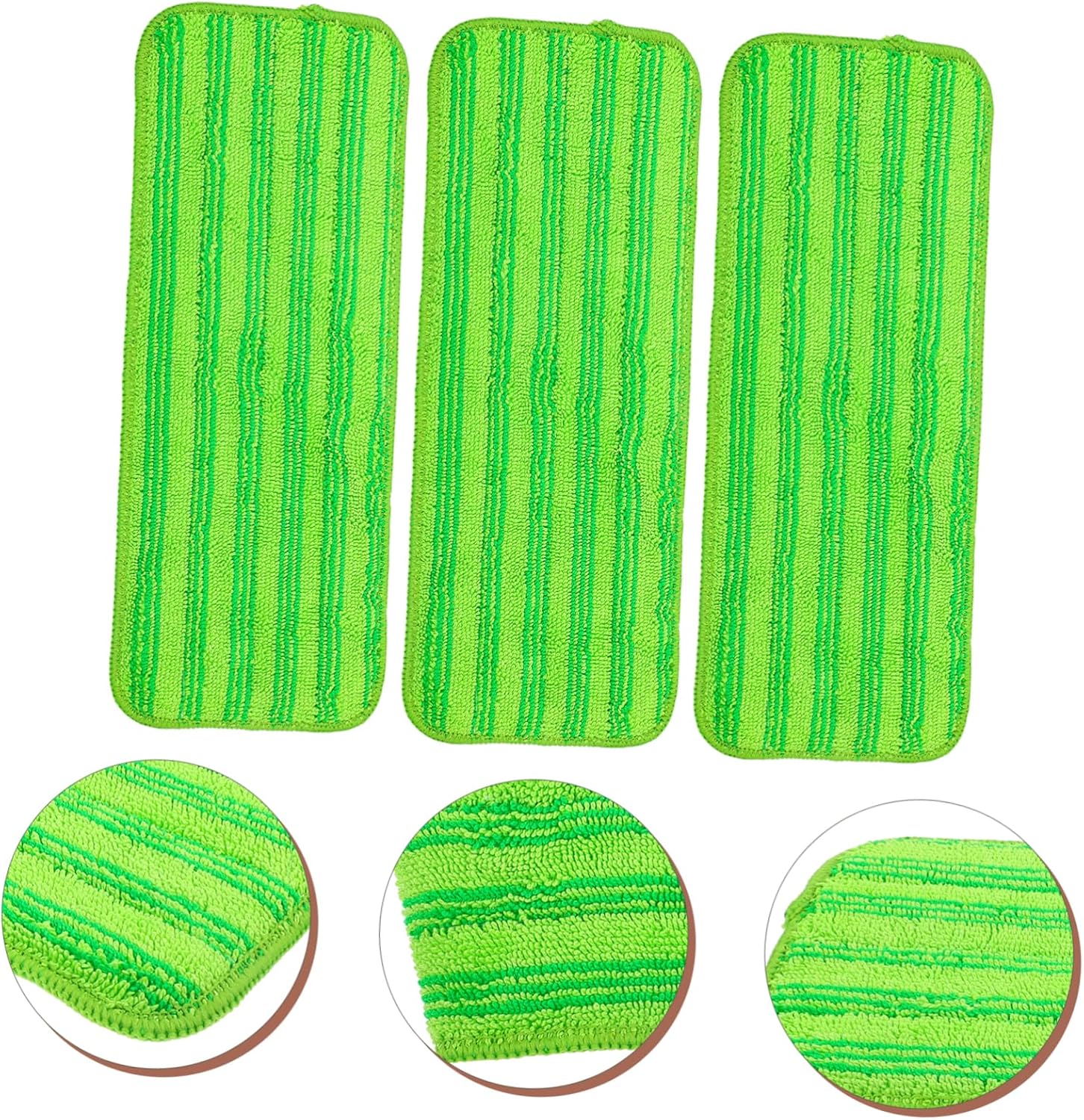 3pcs Microfiber Mop Pads Replacement Washable for Hardwood Tile