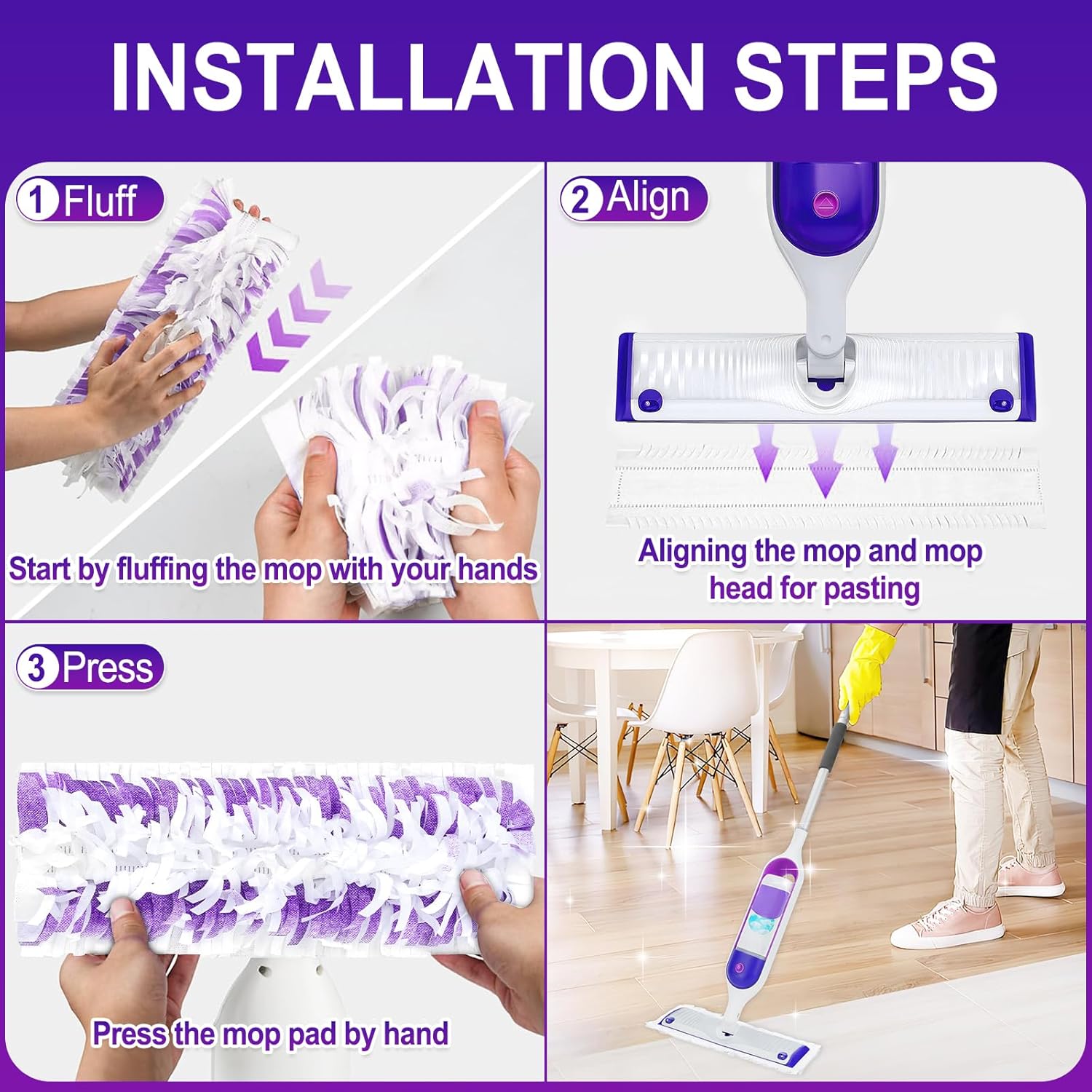 25 Pack Disposable Mopping Pads for Swiffer PowerMop 1