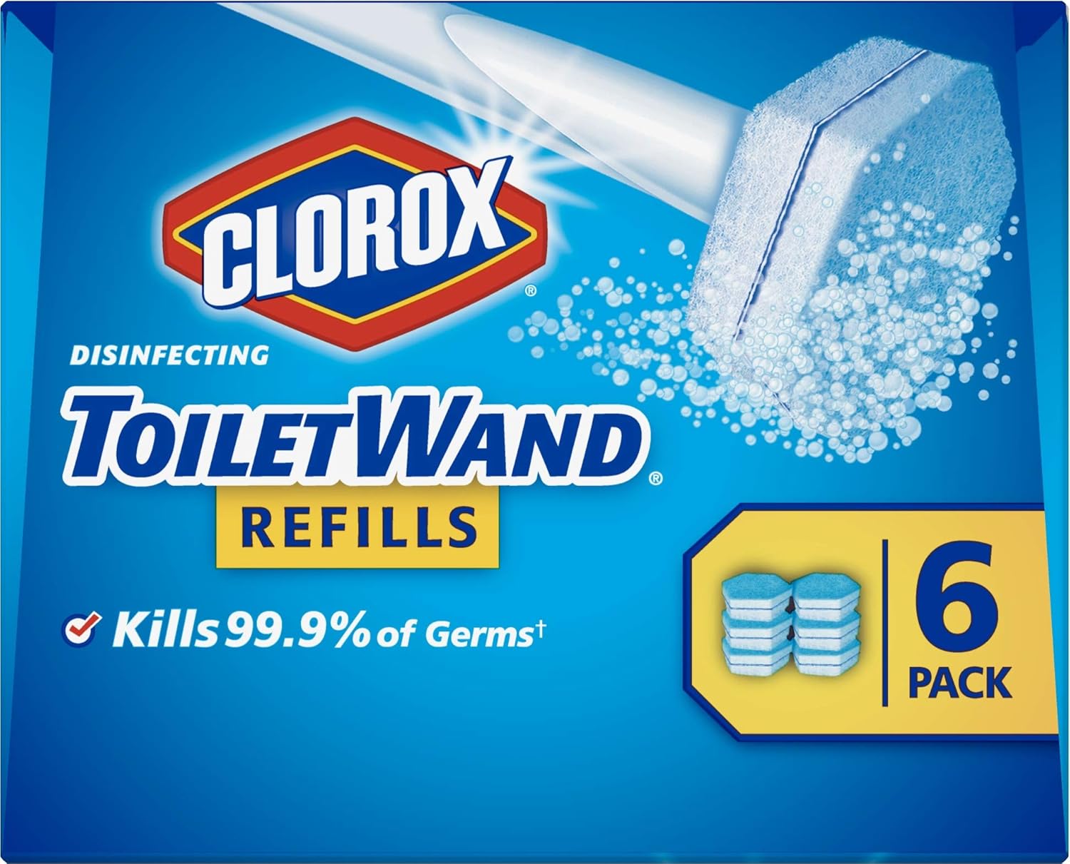Clorox Wand Heads 6 Count for Effective Toilet Cleaning