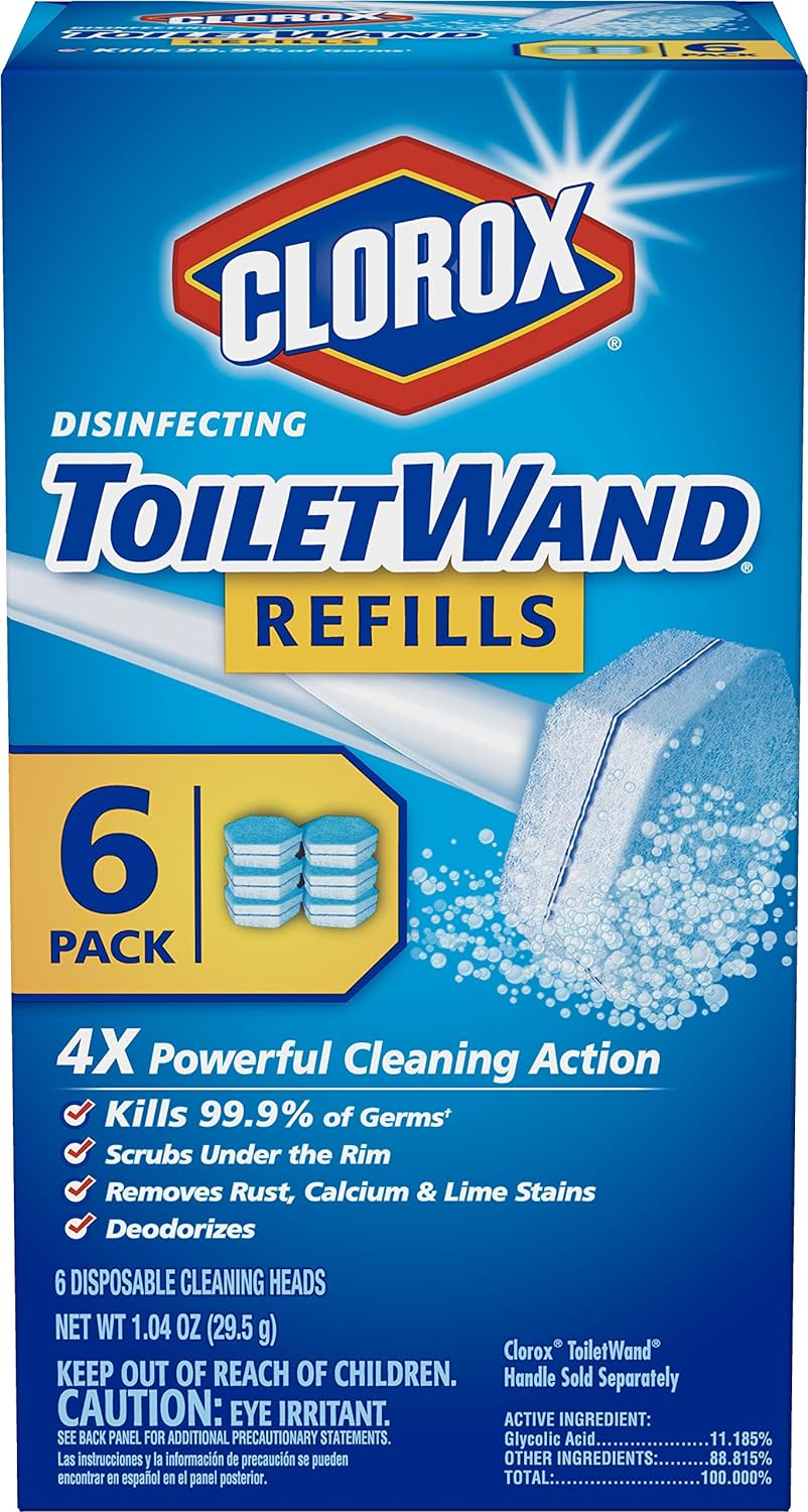 Clorox Wand Heads 6 Count for Effective Toilet Cleaning