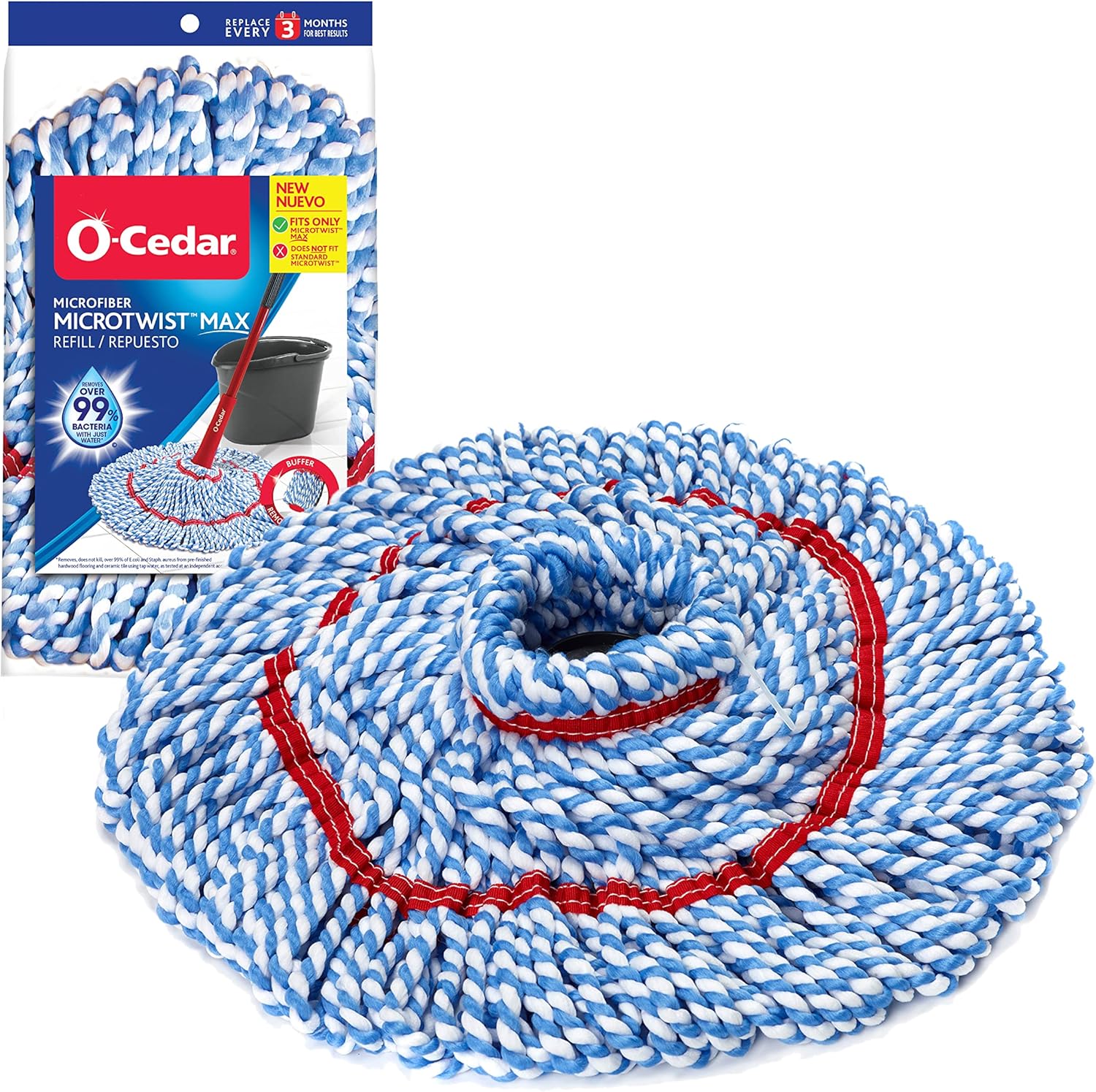 O-Cedar MicroTwist MAX Microfiber Refill Pack of 3