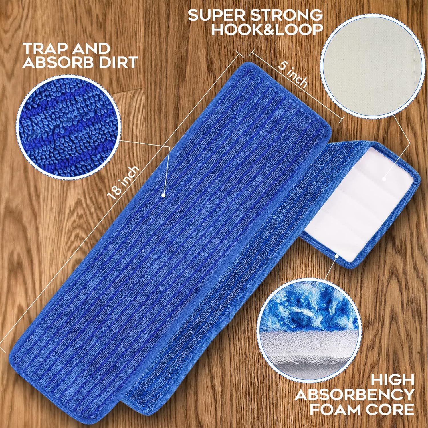 L Luke Supply Matthew 18 36 Pcs Microfiber Mop Pads