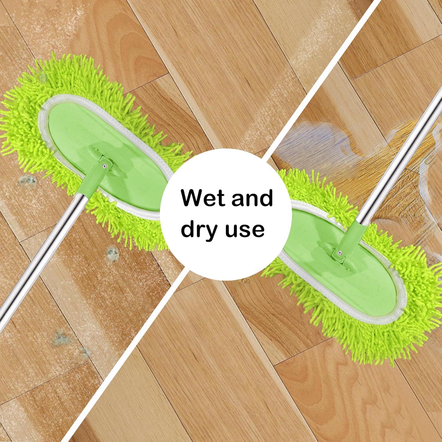 Reusable Microfiber Mop Pads 4 Pack Green 1