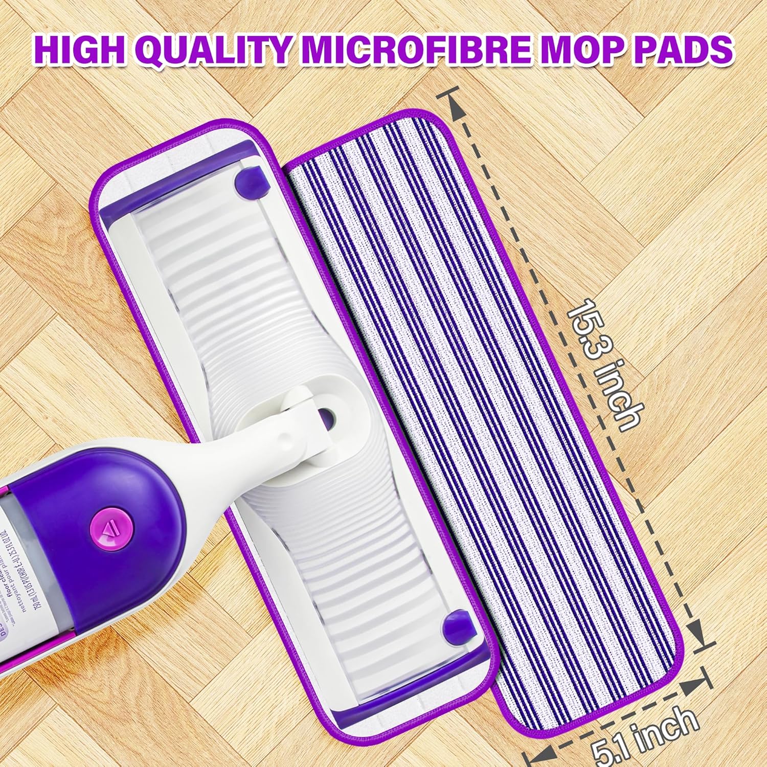 20 Pack Reusable Mop Pads for Swiffer PowerMop