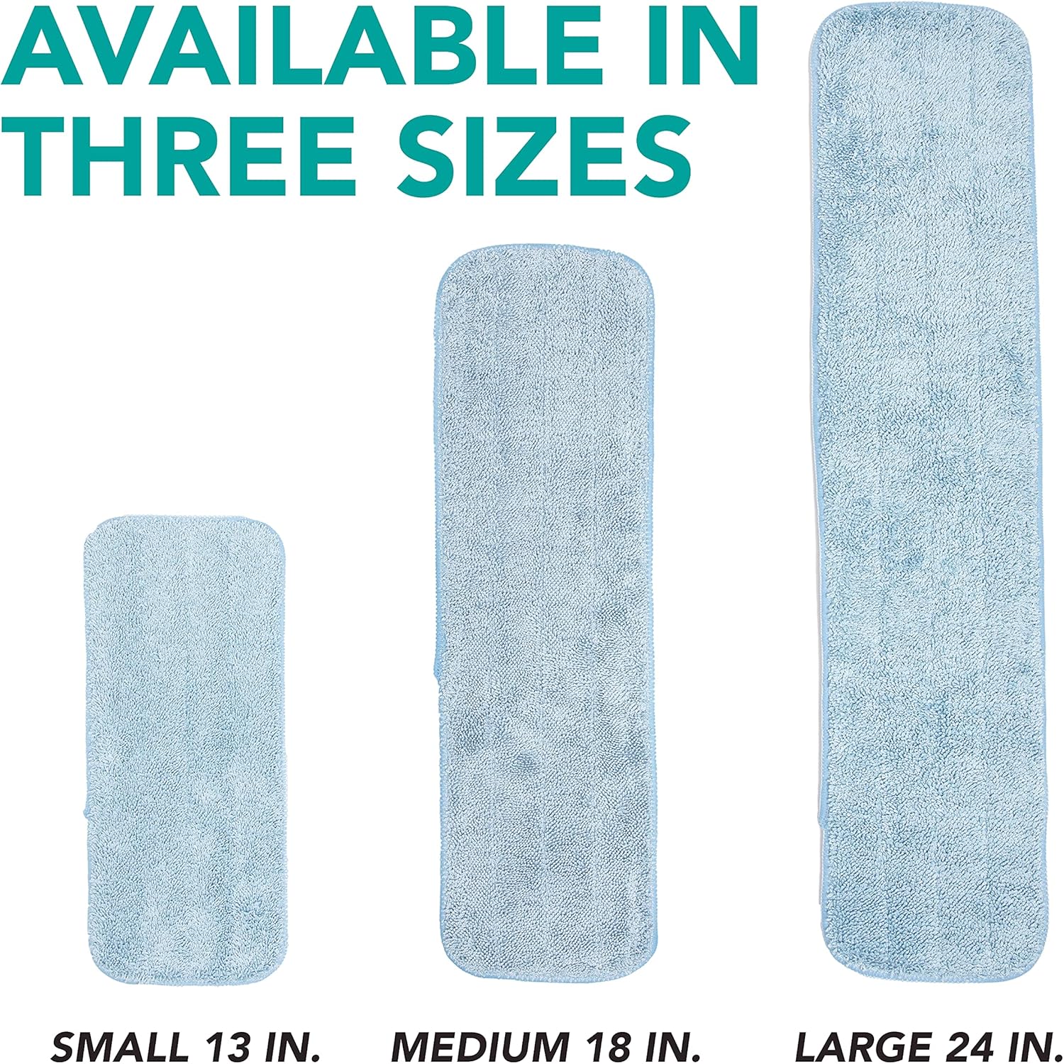 Arkwright Spray Mop Replacement Pads - 13 Inch Blue Pack of 12
