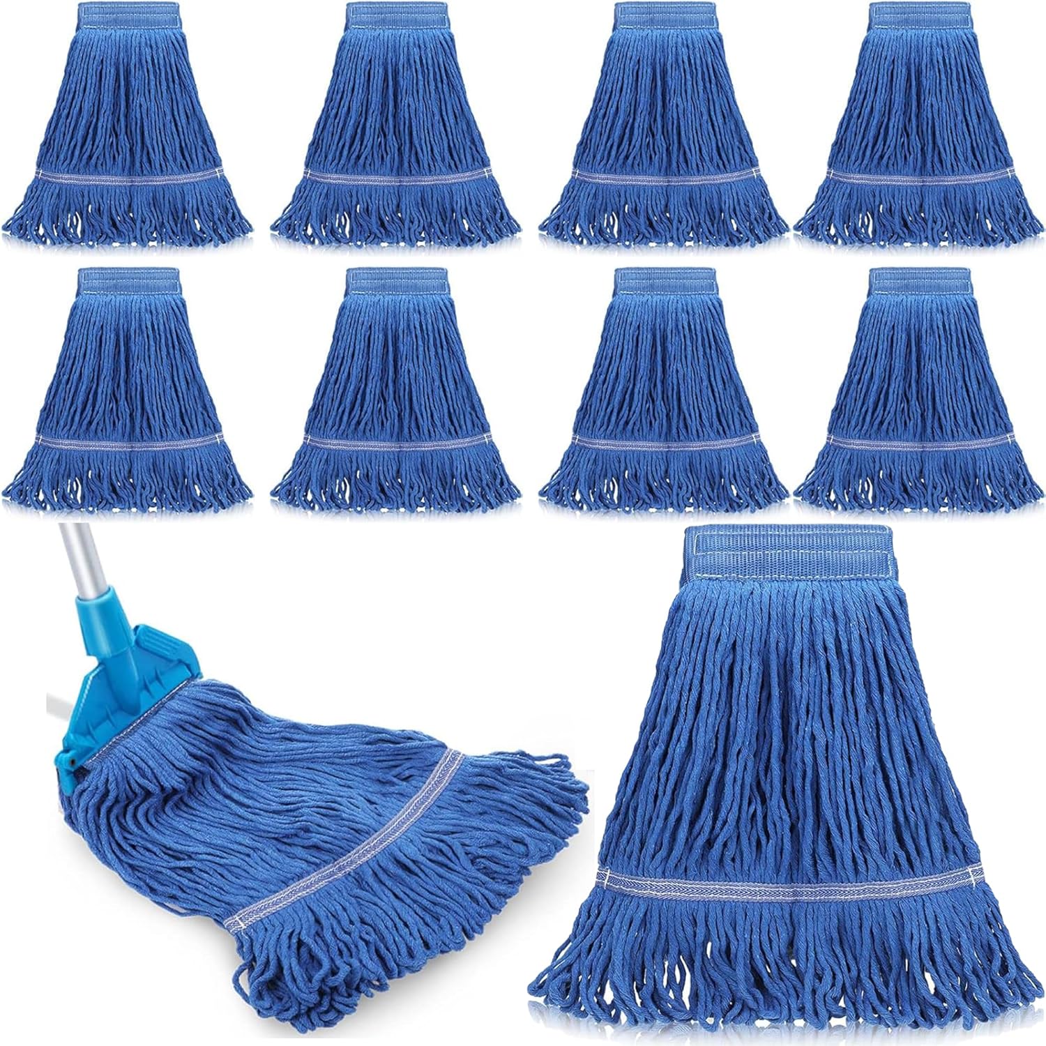 10 PCS Heavy Duty Blue Mop Head Refills