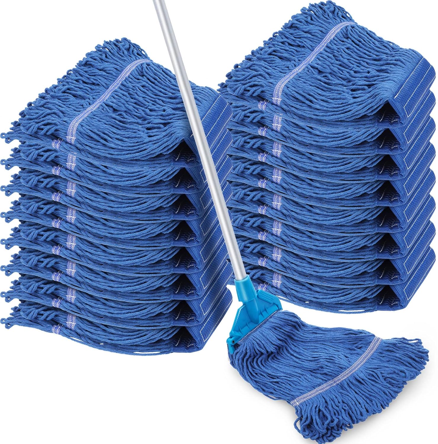 16 Pack Heavy Duty Mop Head Replacements