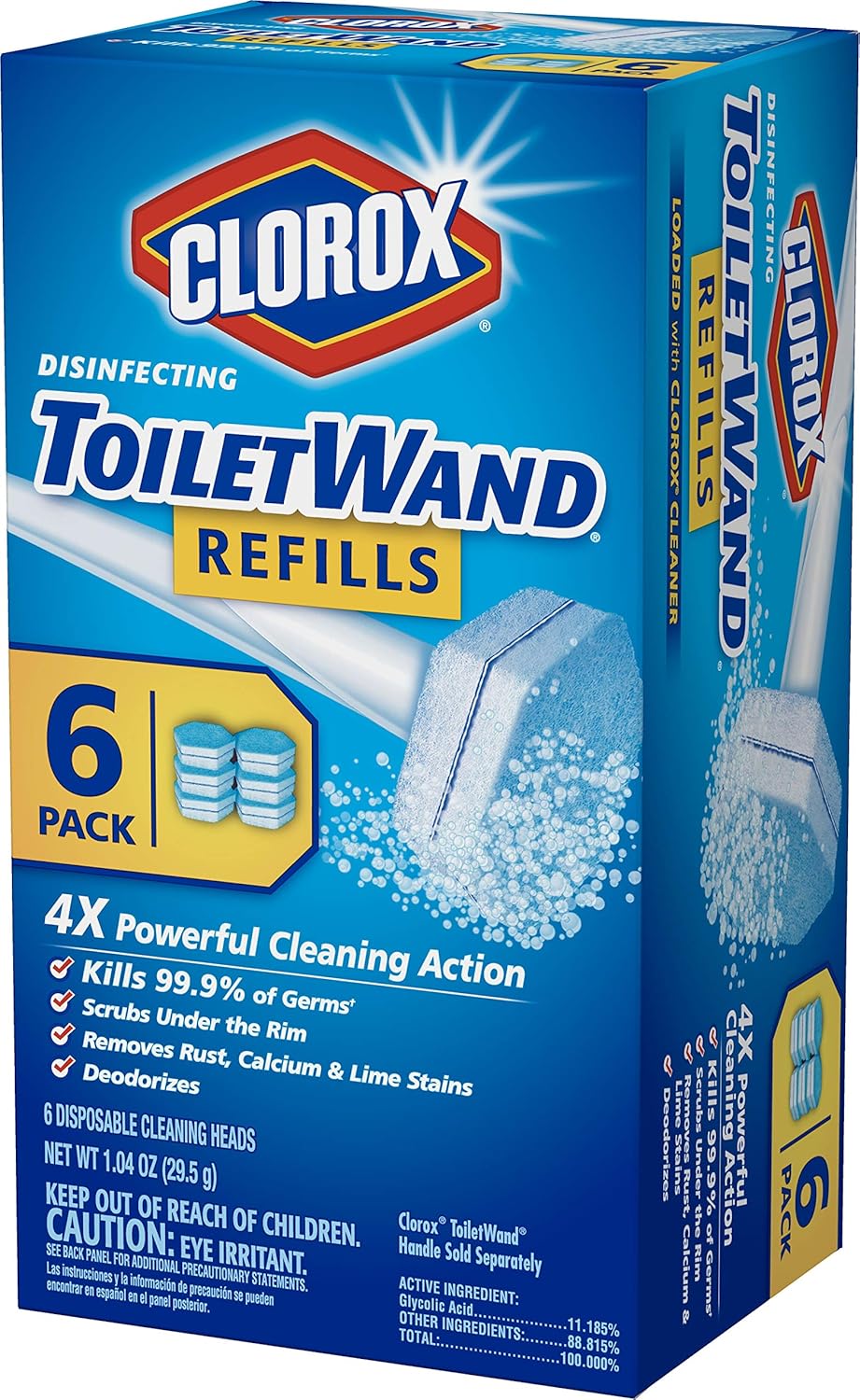Clorox Wand Heads 6 Count for Effective Toilet Cleaning