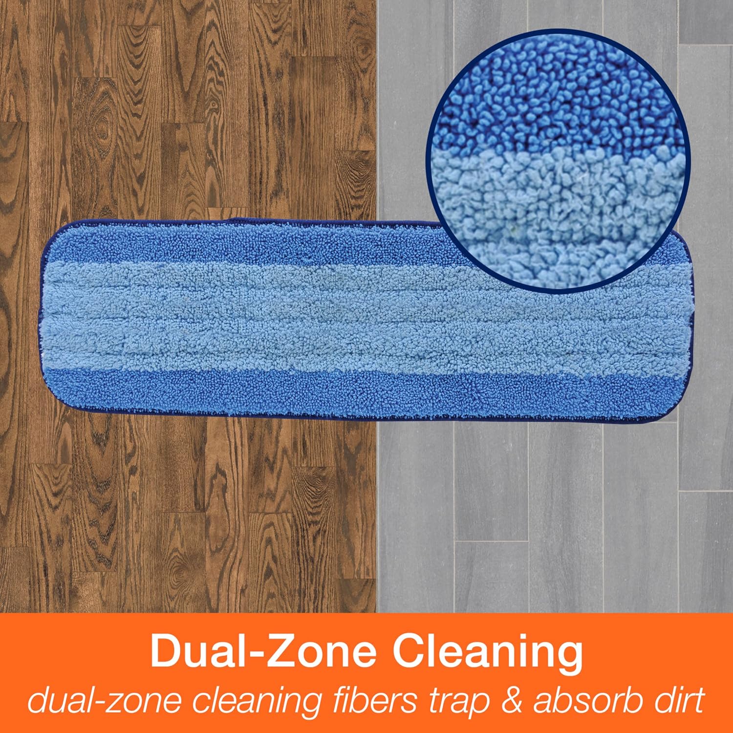 Bona Microfiber Cleaning Pad 1 Pack Blue