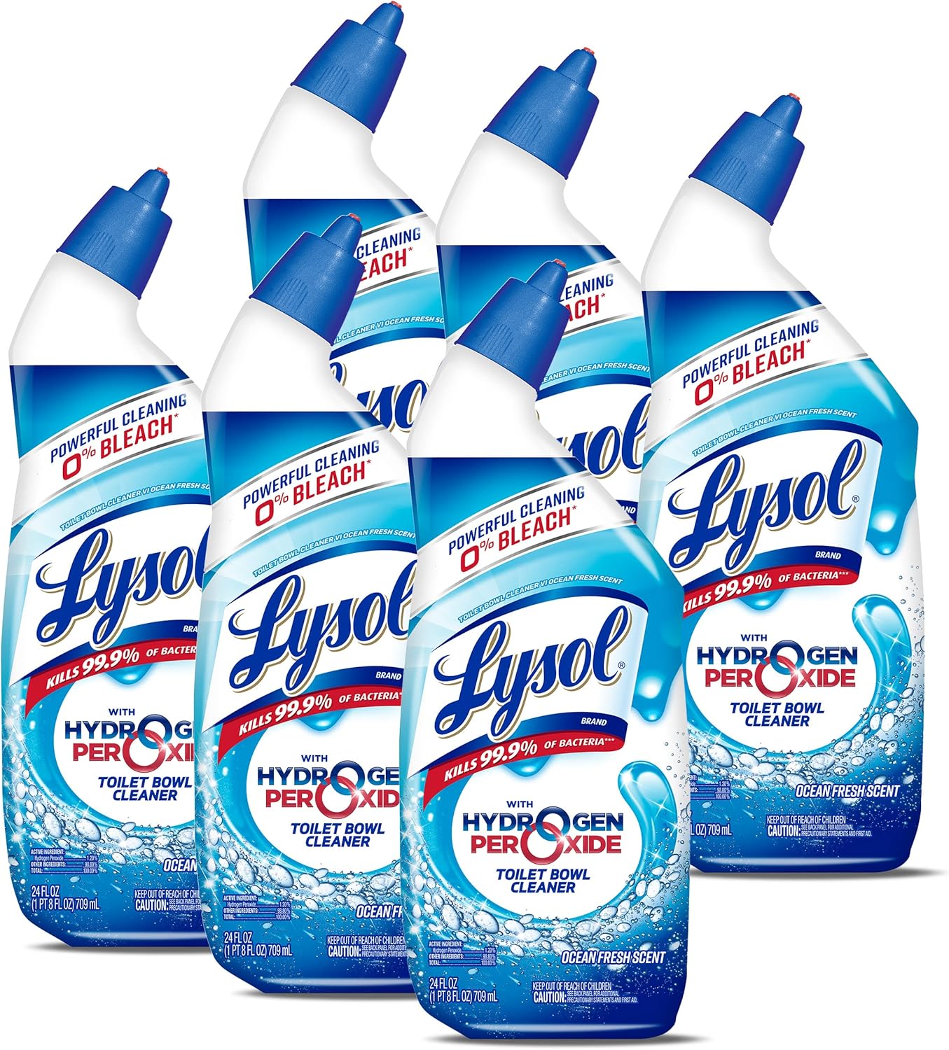 Lysol Bleach Free Toilet Bowl Cleaner 24 oz Pack of 6