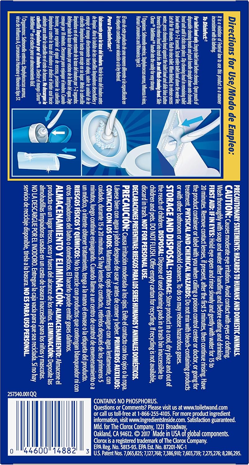 Clorox Wand Heads 6 Count for Effective Toilet Cleaning
