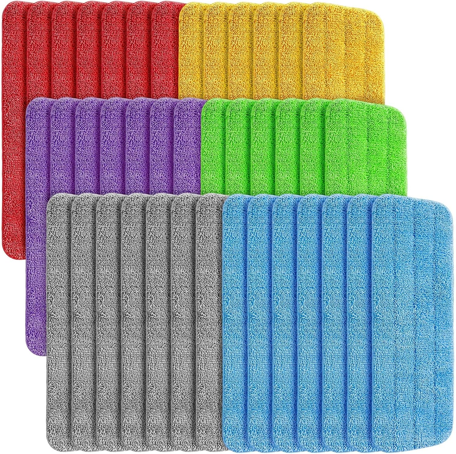 LOYIM 40 Pack Microfiber Mop Pads Replacement Heads 1