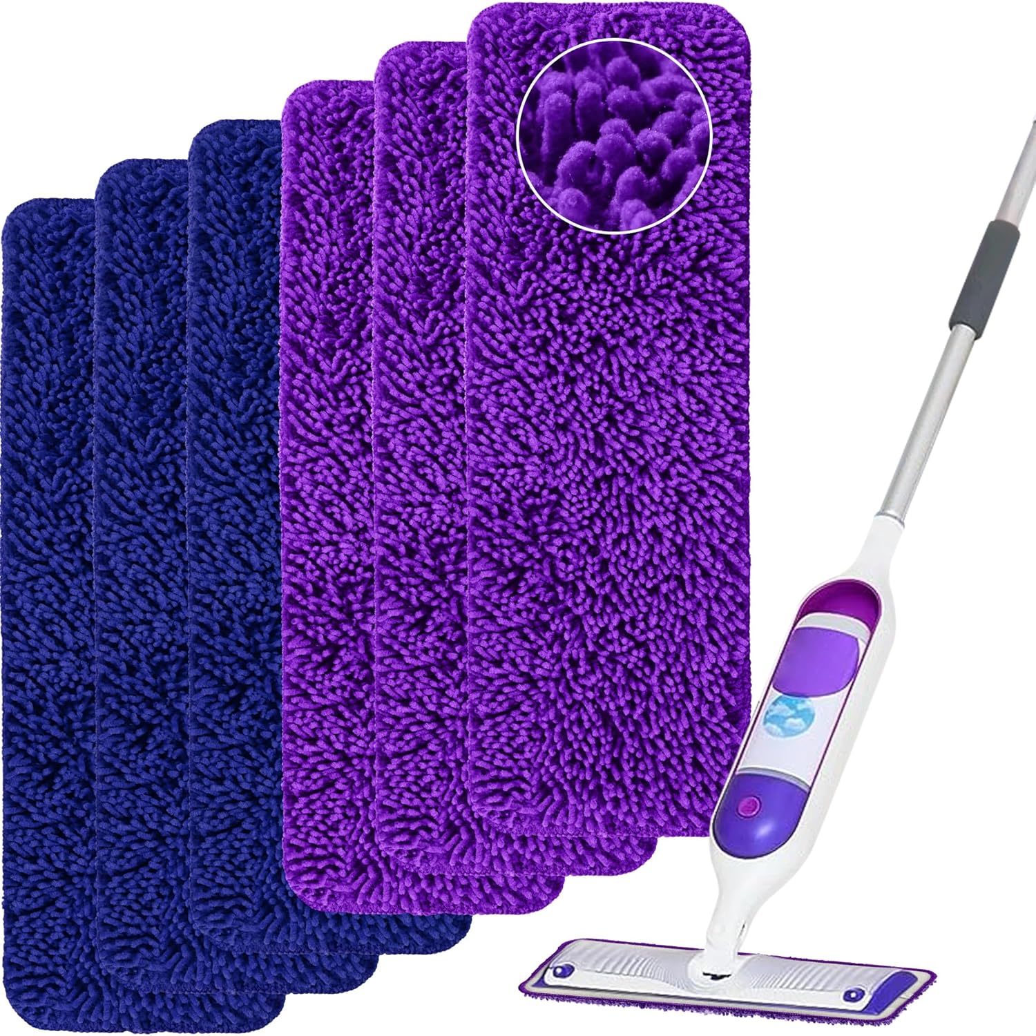 Aifacay Reusable Mop Pads for Swiffer Power Mop