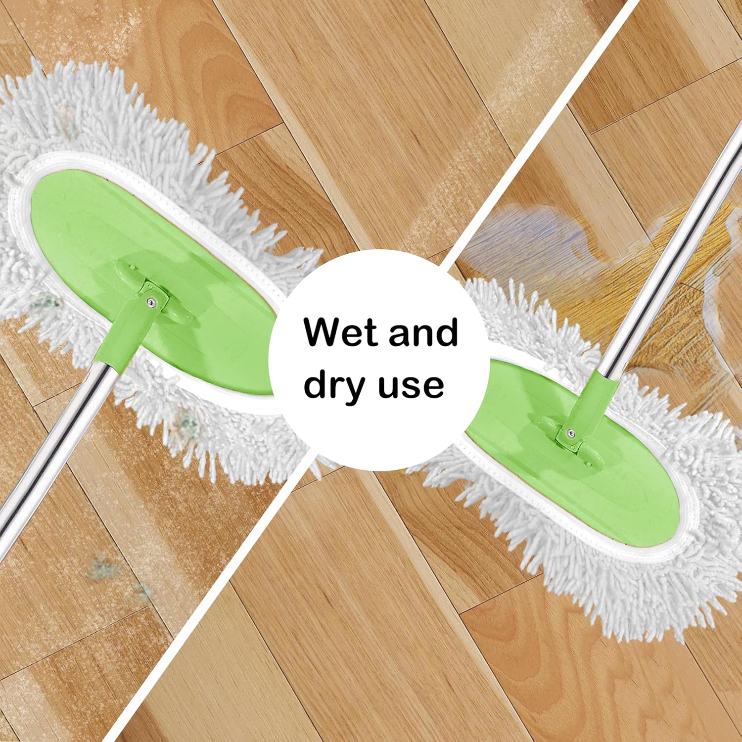 Reusable Microfiber Mop Pads 4 Pack White