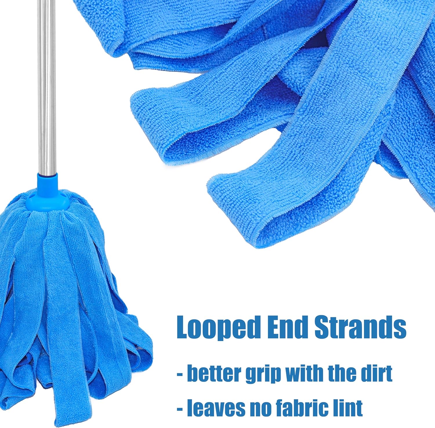 EaseYourDay Microfiber Mop Refill Blue 2pcs