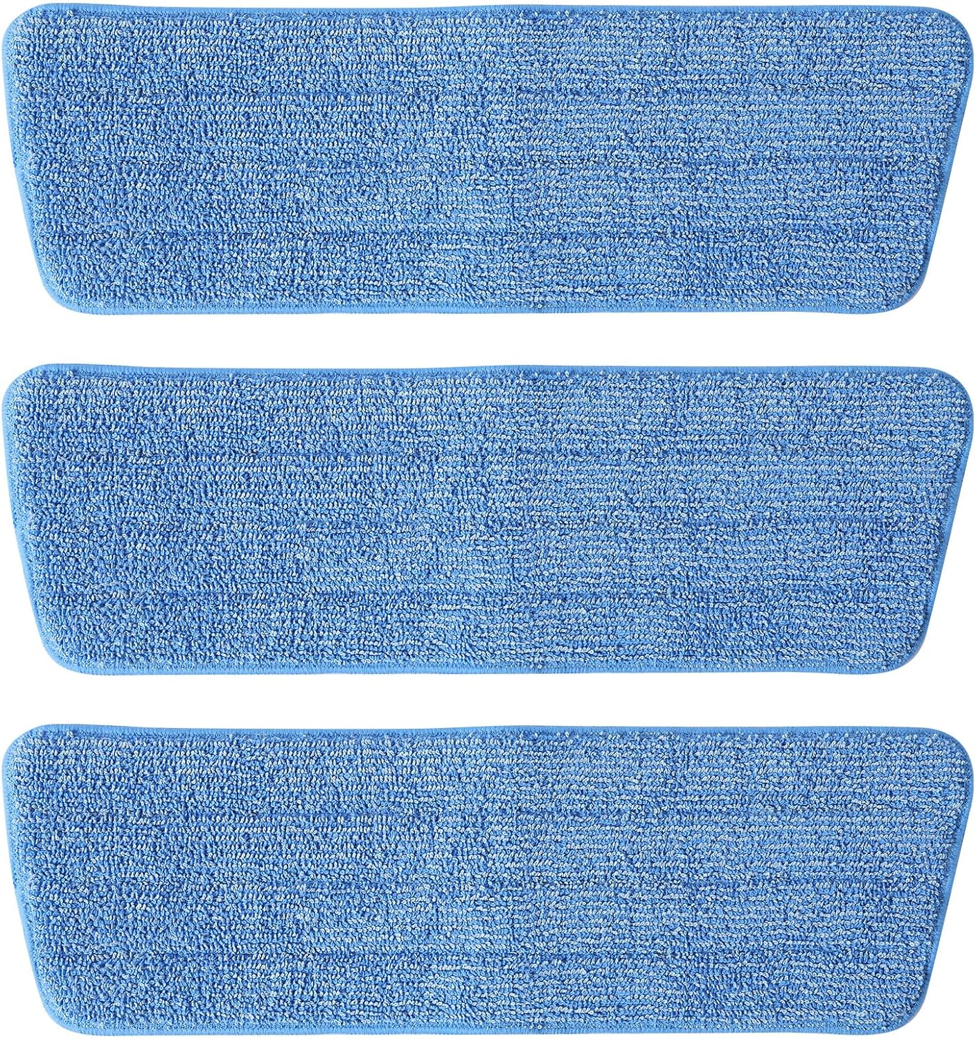 3 Pack Microfiber Mop Pads Refills - Reusable Cleaning Pads for All Spray Mops