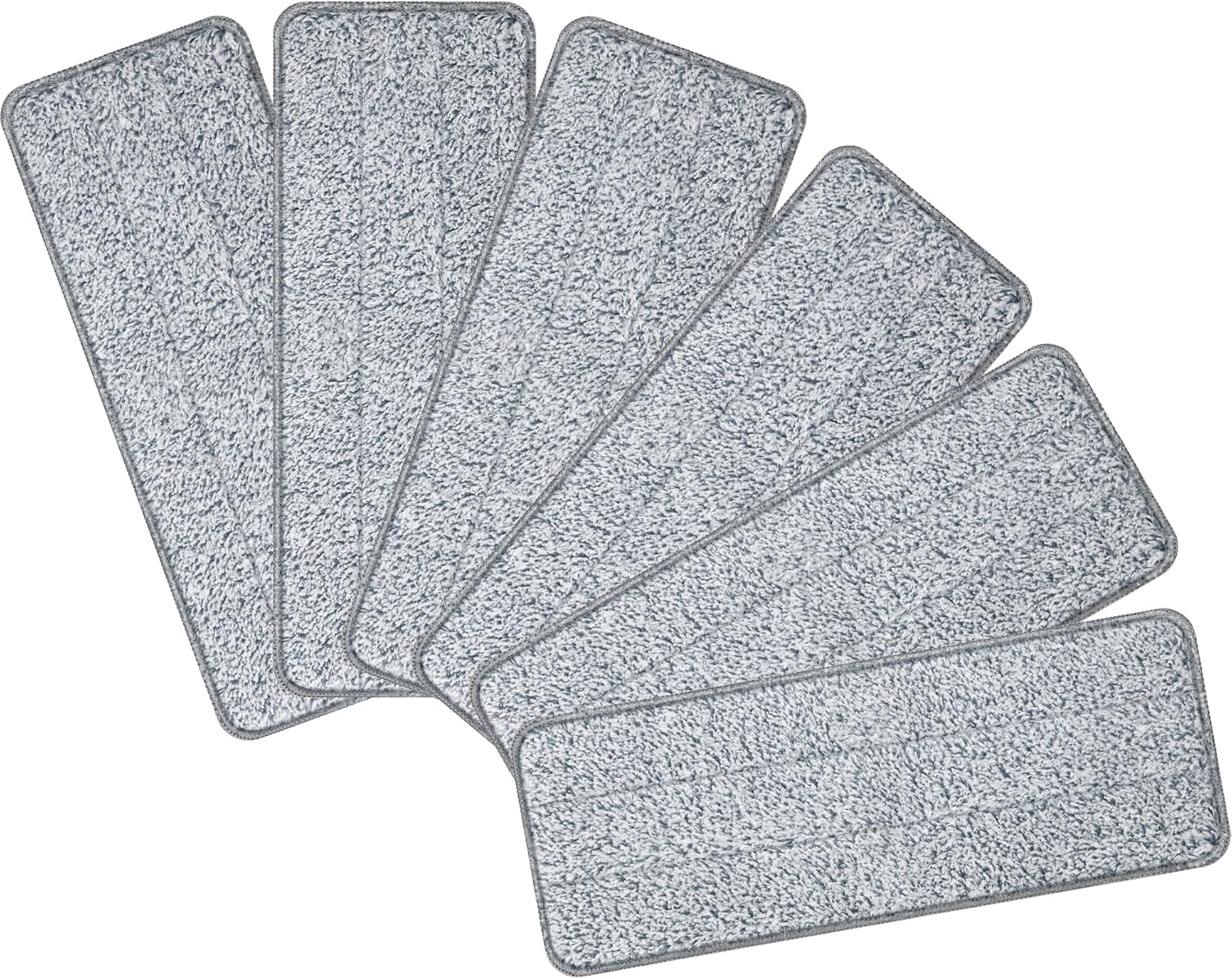 Aifacay 13 Inch Reusable Microfiber Mop Pad Refills - 6 Pack