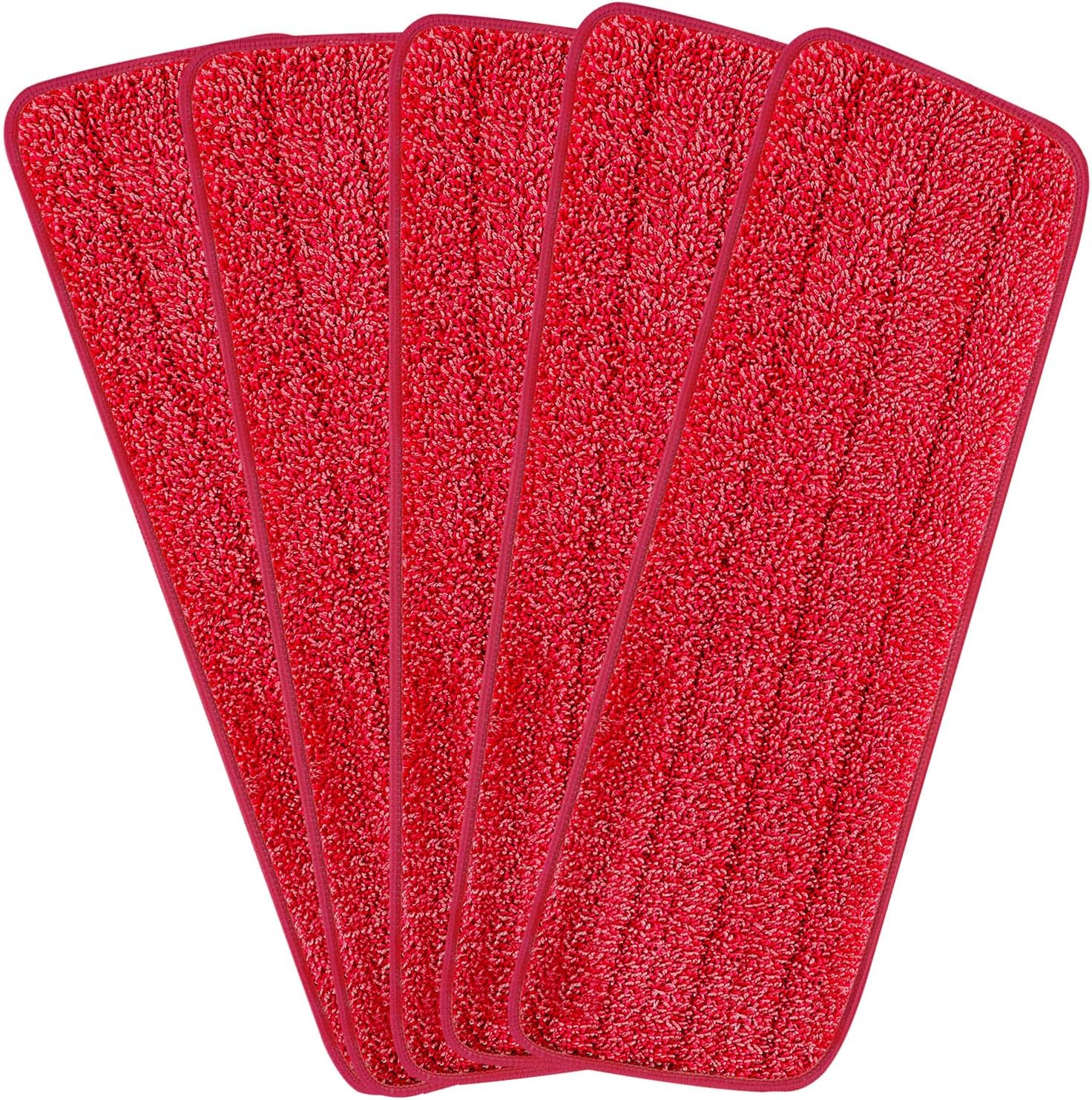 165 Inch H-Gamely Microfiber Mop Pads Set of 5