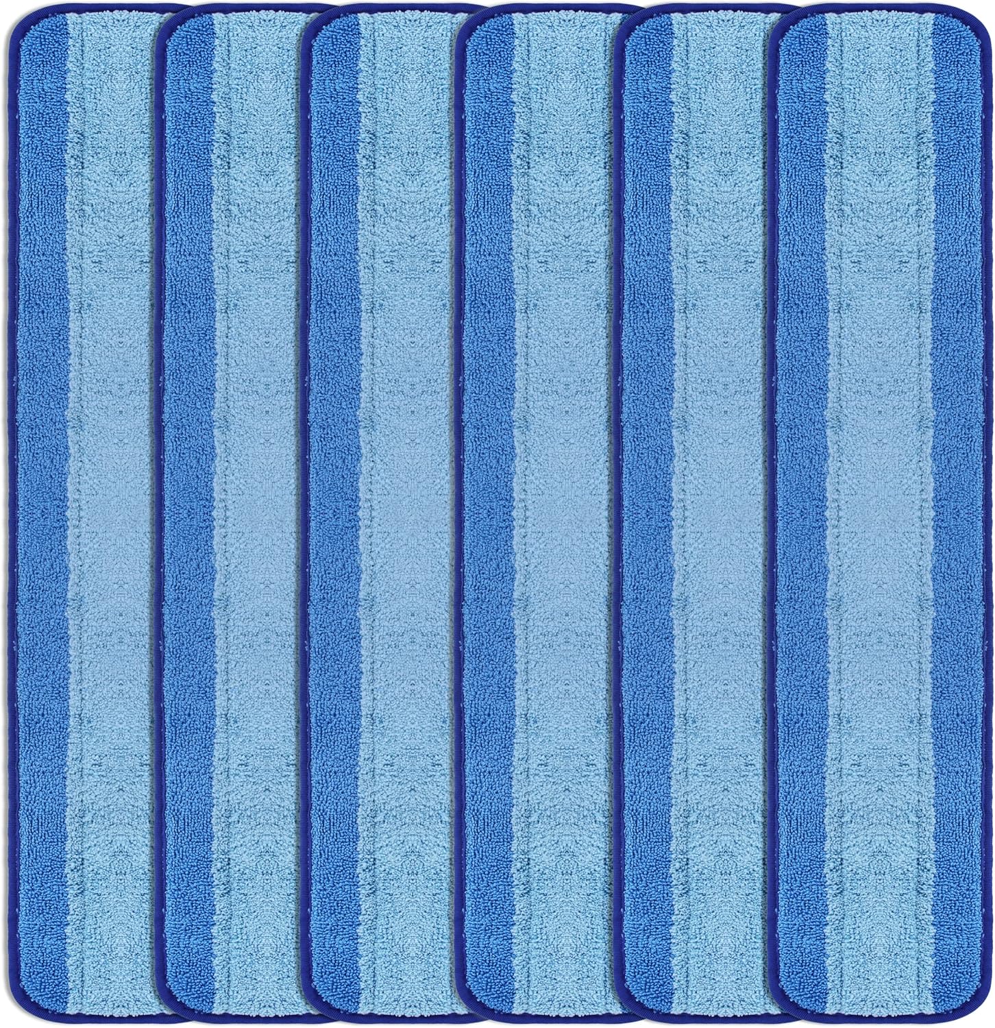 LTWHOME 24 Inch Microfiber Mop Refill Pads Pack of 6