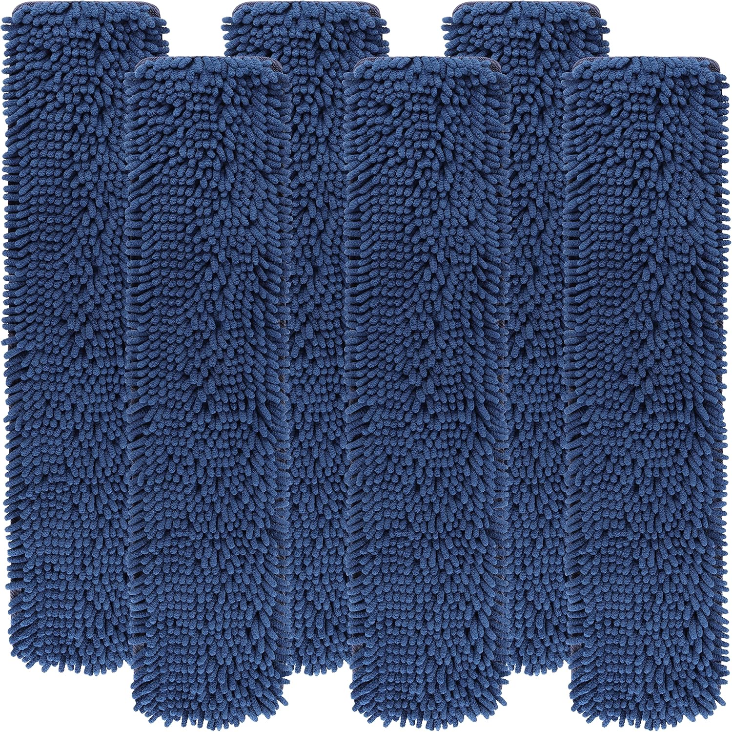 LTWHOME 24 Inch Microfiber Chenille Mop Pad Refills 6 Pack
